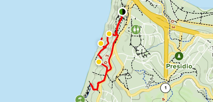 Batteries to Bluffs Trail Map